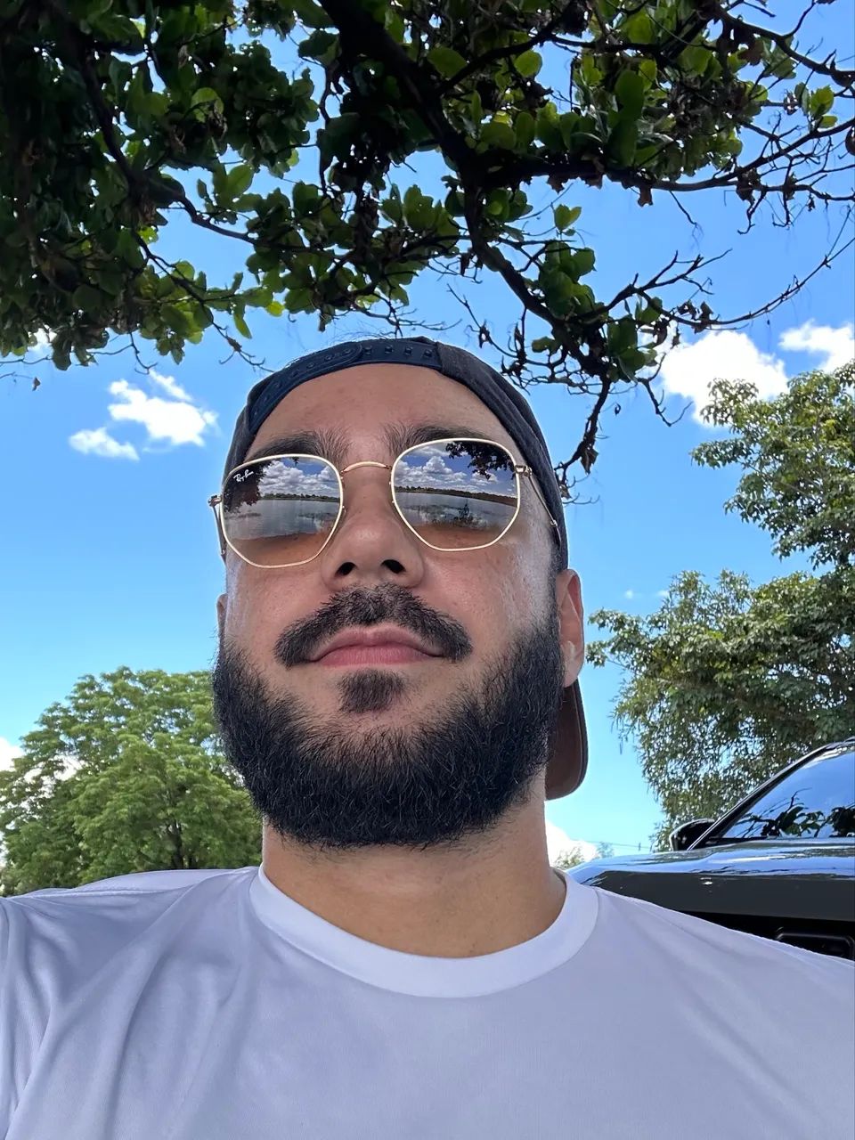 Ray-Ban Hexagonal Marrom-claro degradê - Foto 2