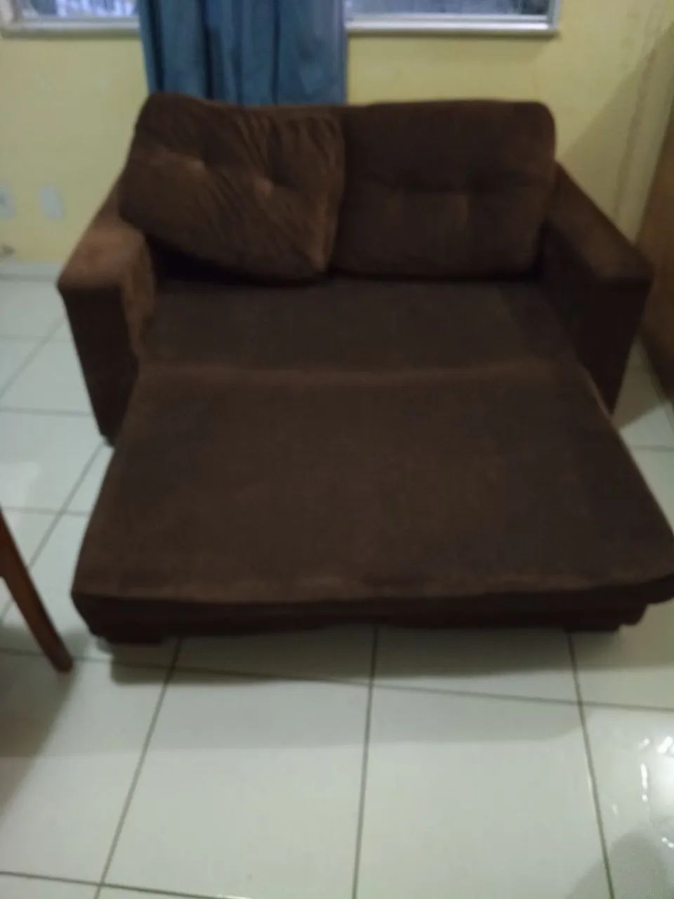 Sofá cama  seminovo  praticamente nunca usado  - Foto 4