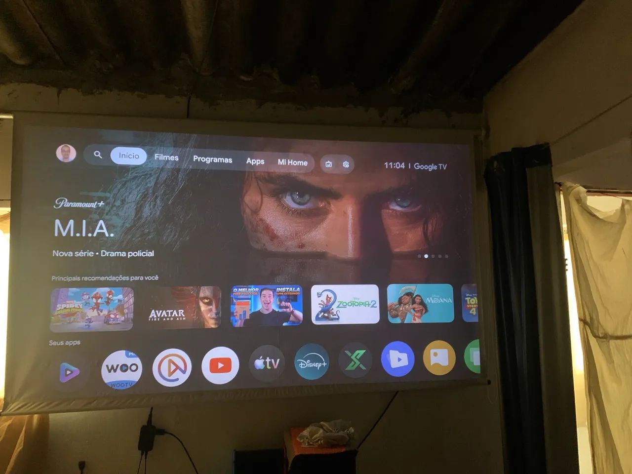 Projetor wupro g2 com google tv - Foto 5