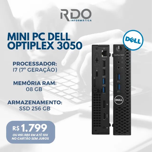 Dell OptiPlex 3050 i7 7ª Geração Mini PC para Sistema Comercial e Caixa