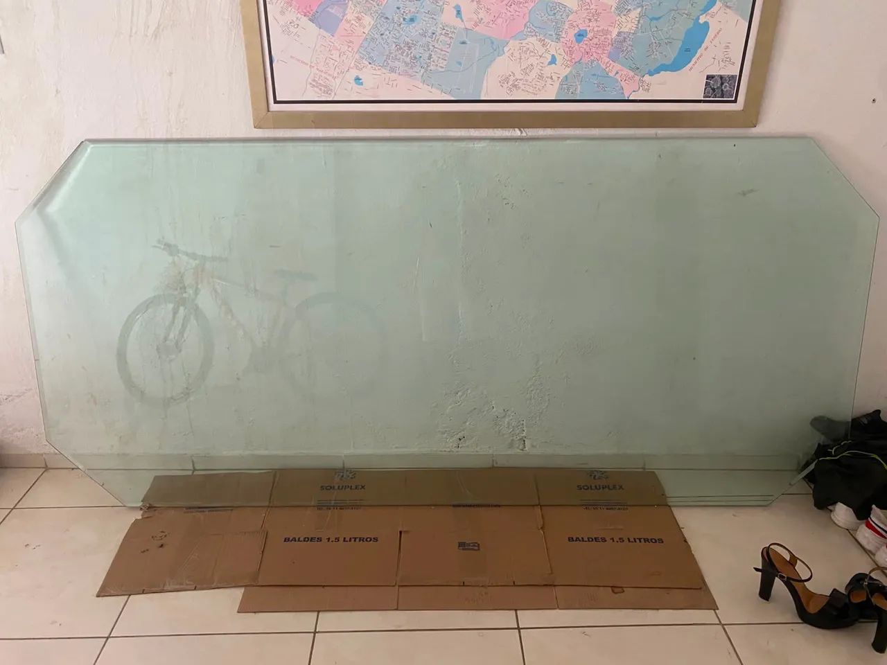 Tampo de mesa - Vidro retangular super reforçado  - Foto 4