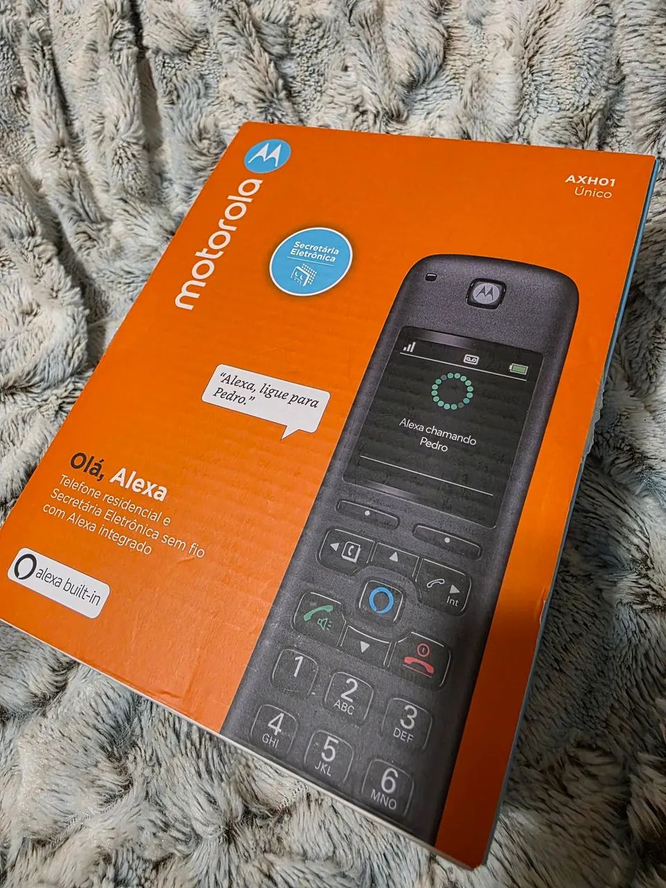 Telefone sem Fio Motorola Axh01 com Alexa e secretaria eletrônica  - Foto 5