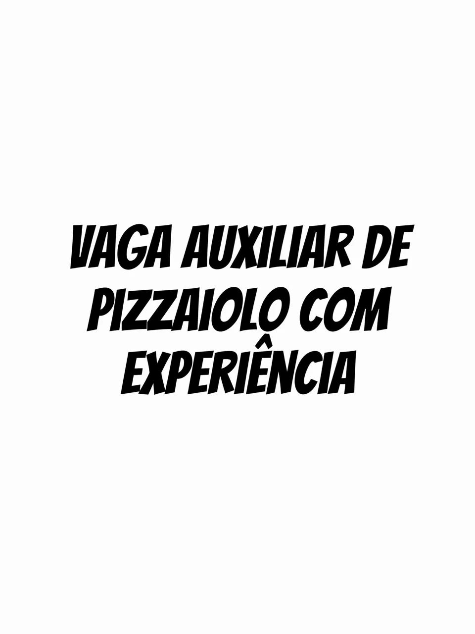 Pizzaiolo experiente freelancer