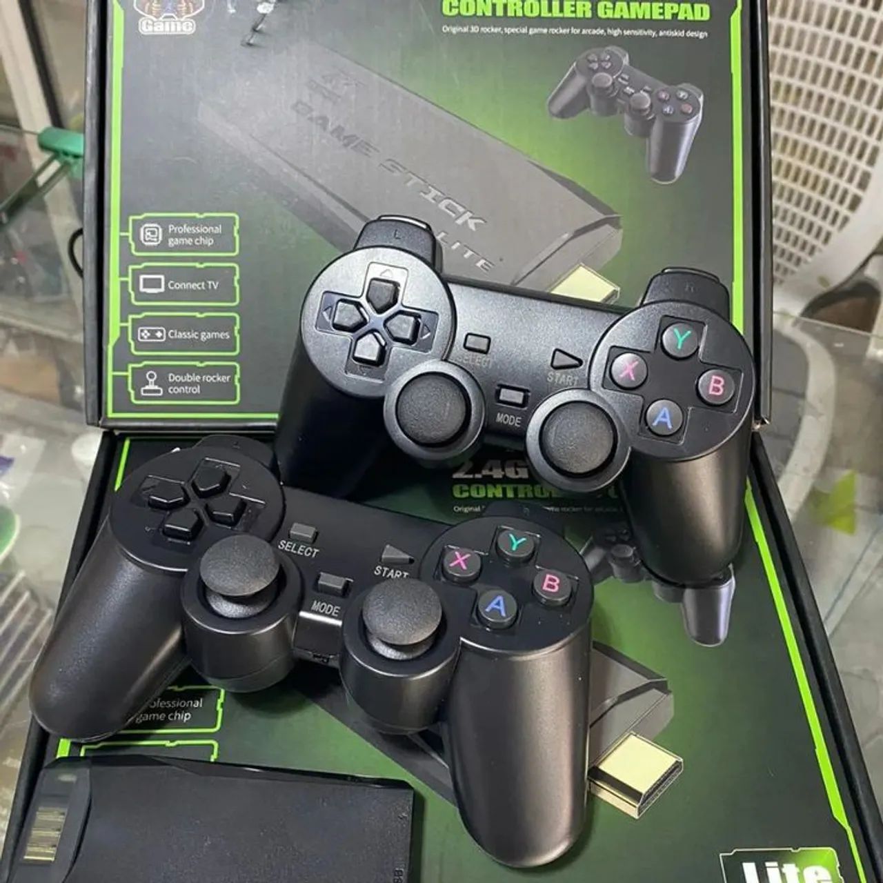Game stick 4k video game portátil com mais de 20000 jogos e 2 Controles sem fio  - Foto 2