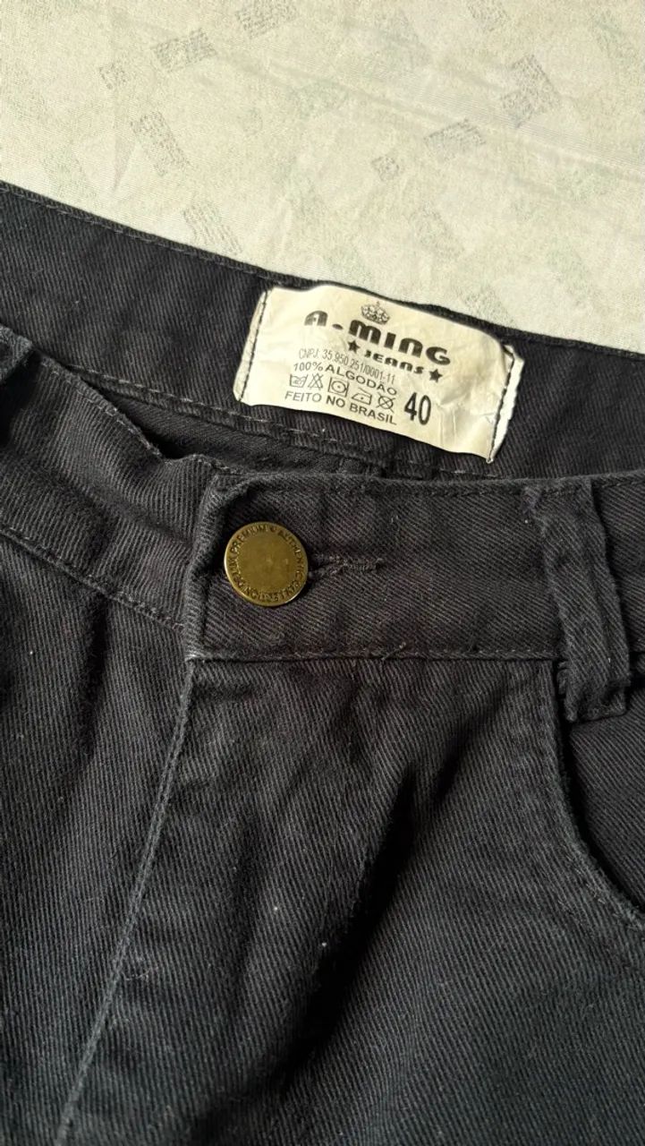 Saia Jeans Preta  - Foto 2
