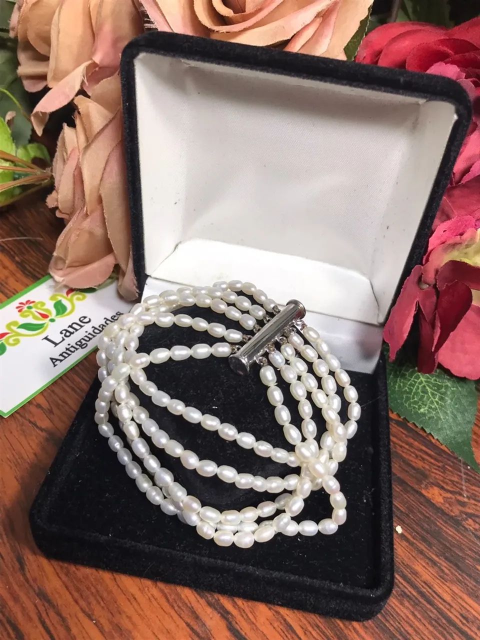 Pulseira de Pérolas Agua Doce 5 Fios 