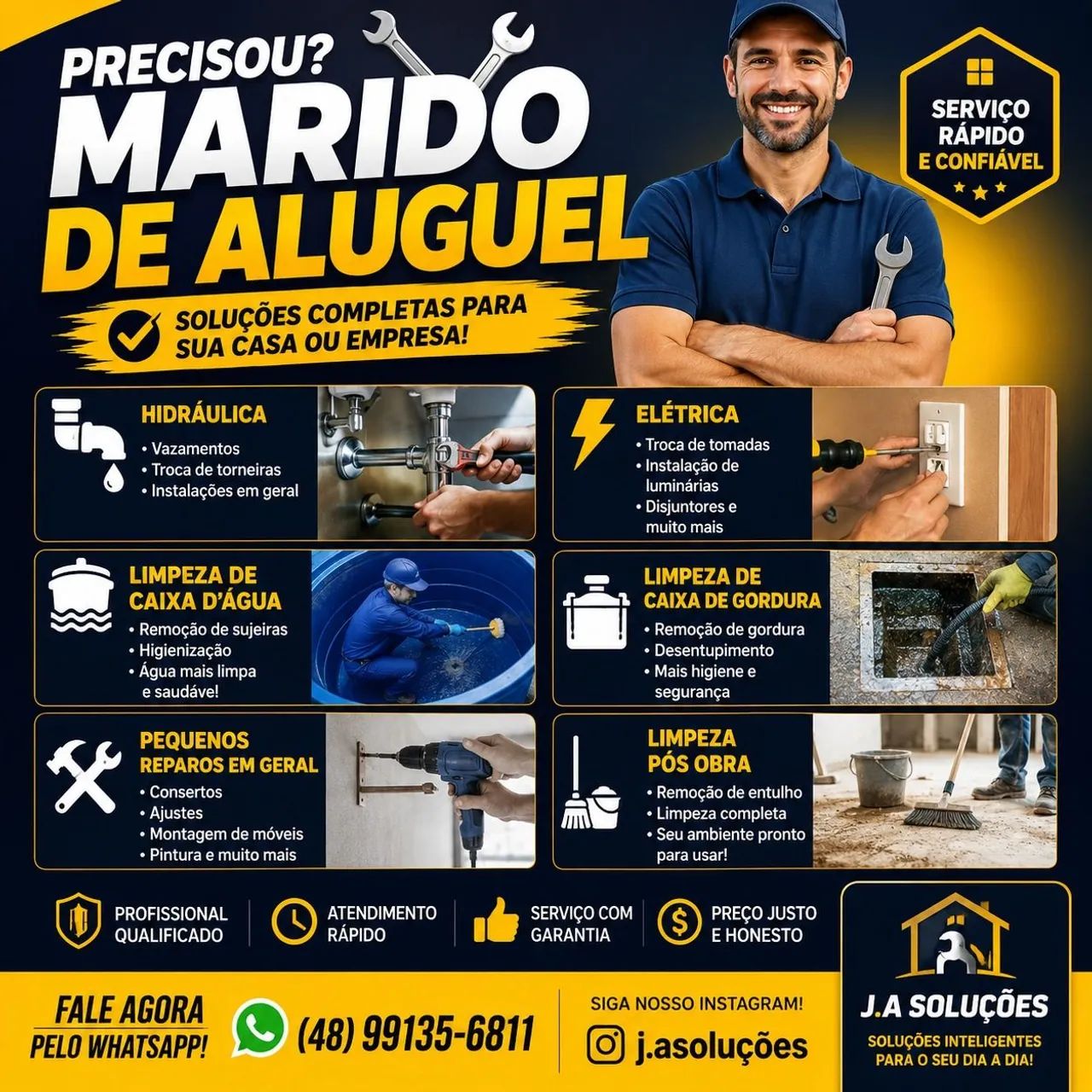 Soluções marido de aluguel 