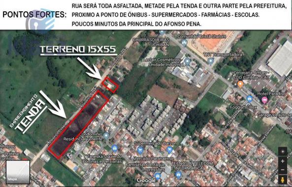 Terreno para construtores 15x55