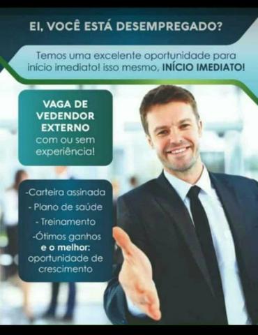 Vaga de vendedor externo com ou sem experiência