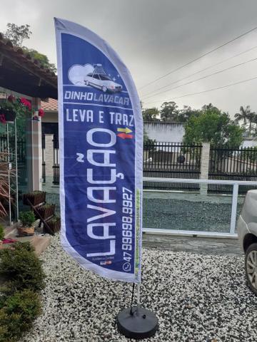 Bandeiras wind flags dupla face - Foto 3