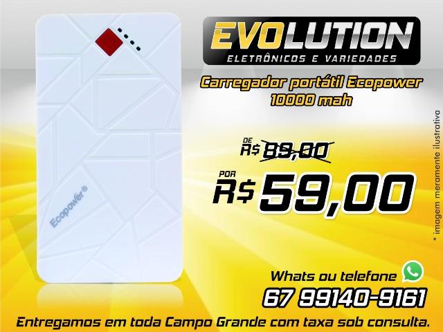 Carregador Portatil Para Celular Ecopower Powerbank 10000mah
