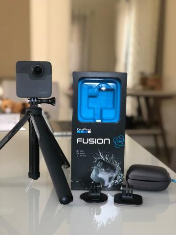 Câmera GoPro Fusion 360 Seminova + Acessórios + SDs