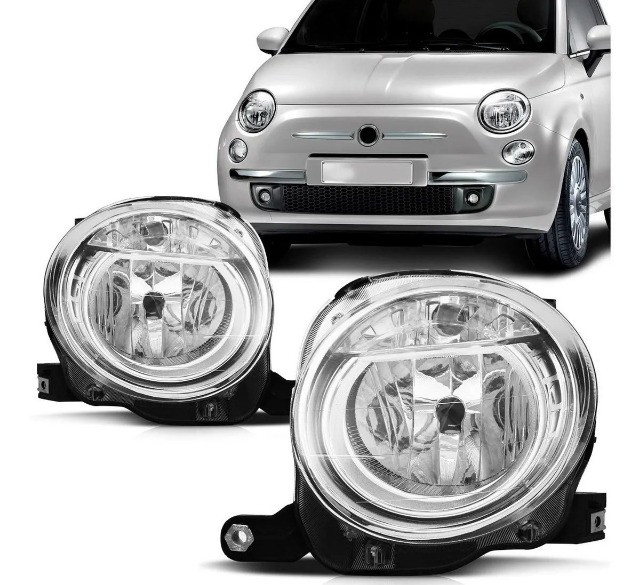 Par de farois fiat 500 2008/ em diante novo
