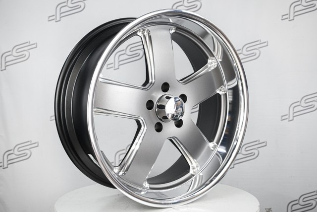 rodas U.S Mags Hustler Grafite Borda Diamantada aro 20 /Tala 8 /Furação 5x120 - Foto 4