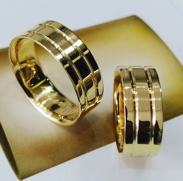 Aliança de moeda antiga legítima com garantia permanente ( fabricação artesanal ) - Foto 3