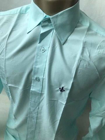 Camisa masculina social lisa com entrega grátis  - Foto 5