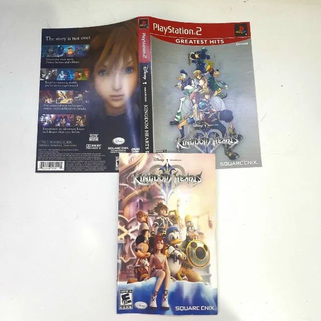 Encarte e manual Kingdom Hearts 2 playstation 2 ps2