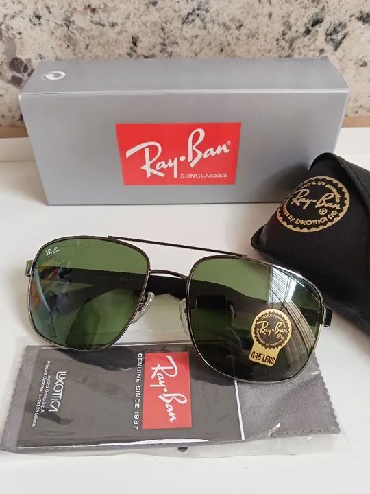 Óculos de Sol Ray-ban RB3483 Lentes Safira - Foto 6