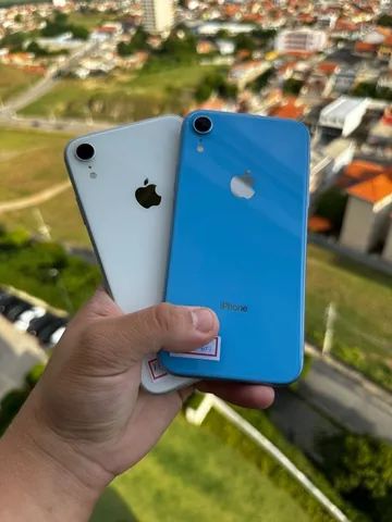 iPhone XR 128gb >> azul e branco 