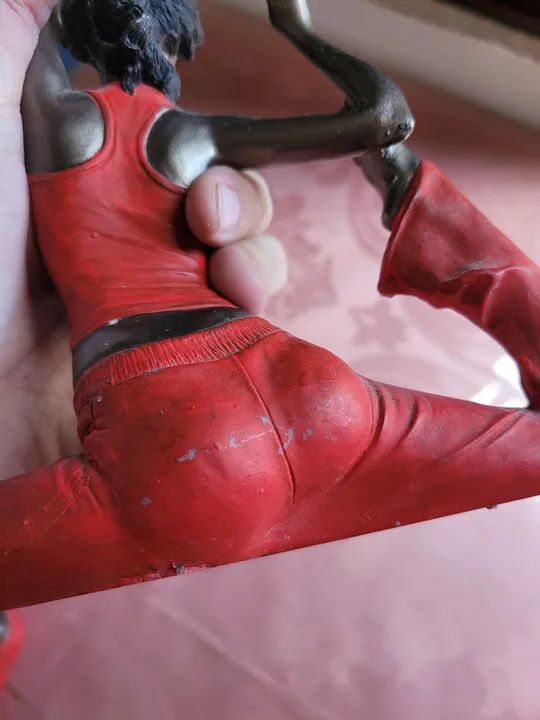 Dupla de bonecas estátuas bibelôs de mesa yoga em resina - Foto 4
