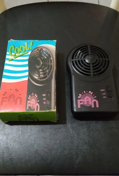 Mini Ventilador de Mesa Portátil - Ideal para Escritório e Viagens