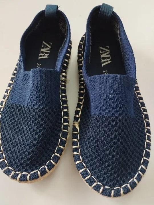 Tênis alpargata Zara Azul - Novo - Tamanho 29