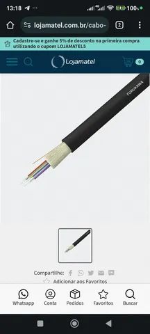 Fibra indoor outdoor Furukawa 12fo SM valor no metro  - Foto 2