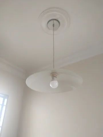 Luminária Pendente Branco Luxo E-27