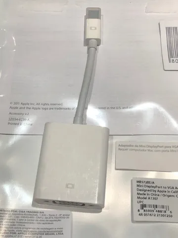 Adaptador ThunderBolt x VGA, Original Apple