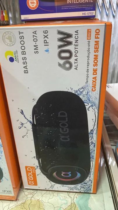 Caixas de Som Bluetooth GOLD 20/30/60W Top!