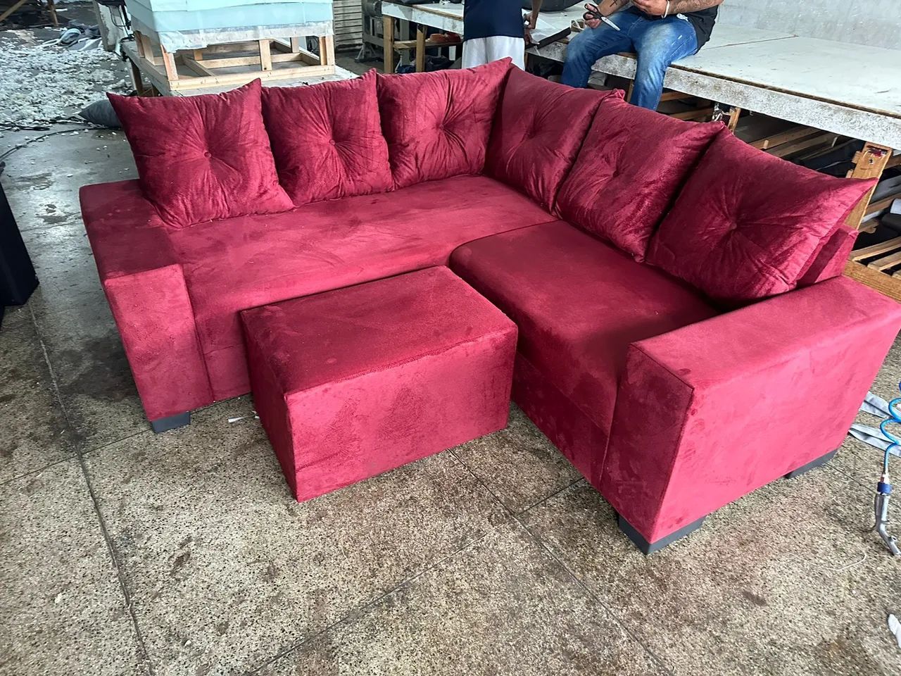 Sofá canto de 5 lugares 