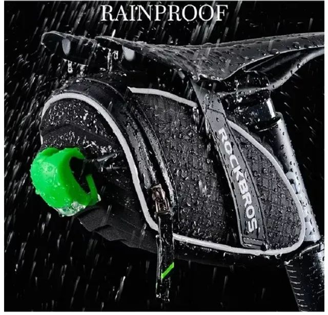 Bolsa bag selim impermeável Rockbros bike bicicleta 1,2l - Foto 2