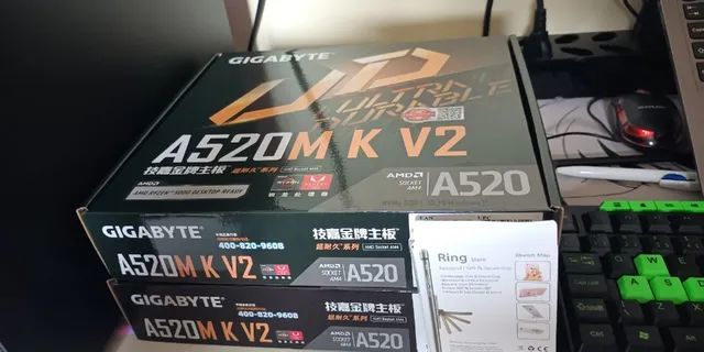Placa Mãe Am4 A520m da Gigabyte com 1 ano de garantia