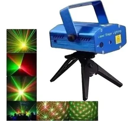 mini laser refletor luzes 6 modelo  efeitos lk-173b luatek - Foto 2
