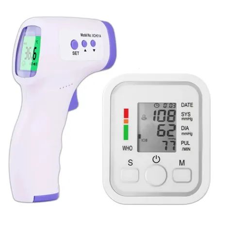 Kit pressão arterial + termômetro infravermelho laser