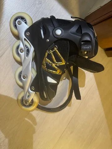 Patins Roller Creme dourado POUQUISSIMO USADO