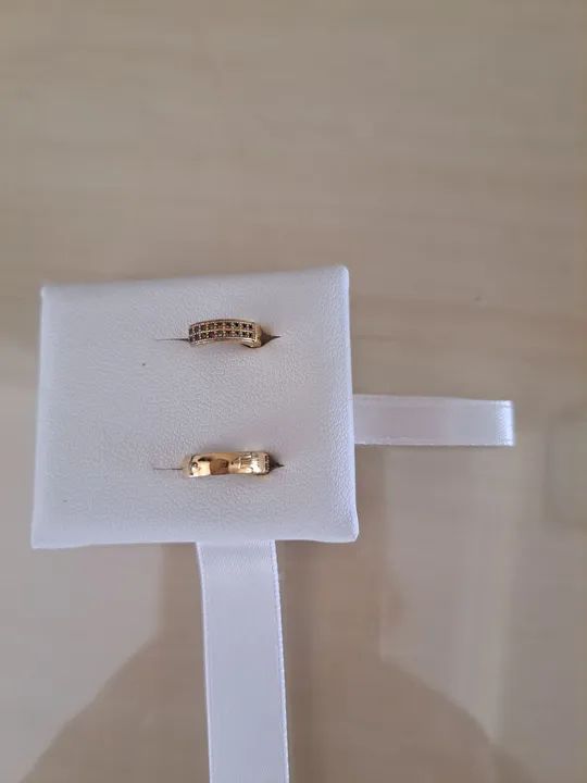 Par de brincos Folheado a Ouro 18k