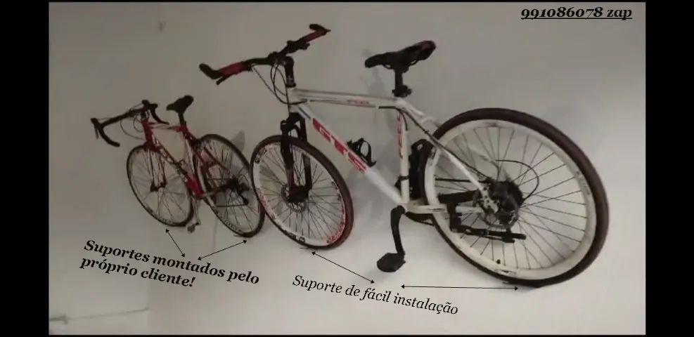 Kit Suporte Horizontal Para Bicicletas - Foto 4