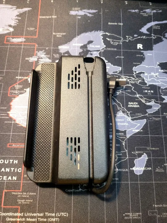 Dock de carregamento entrada energia cabo USB C duas saídas USB A Retroid Anbernic Celular