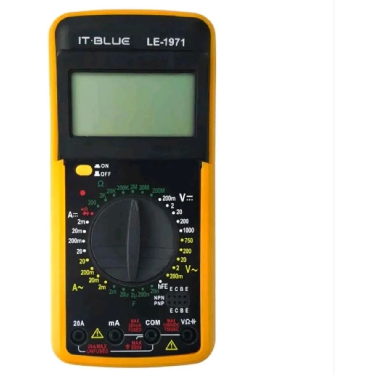 Multímetro C/ Capacímetro Bip Original Digital Profissional LE-1971 - Foto 2