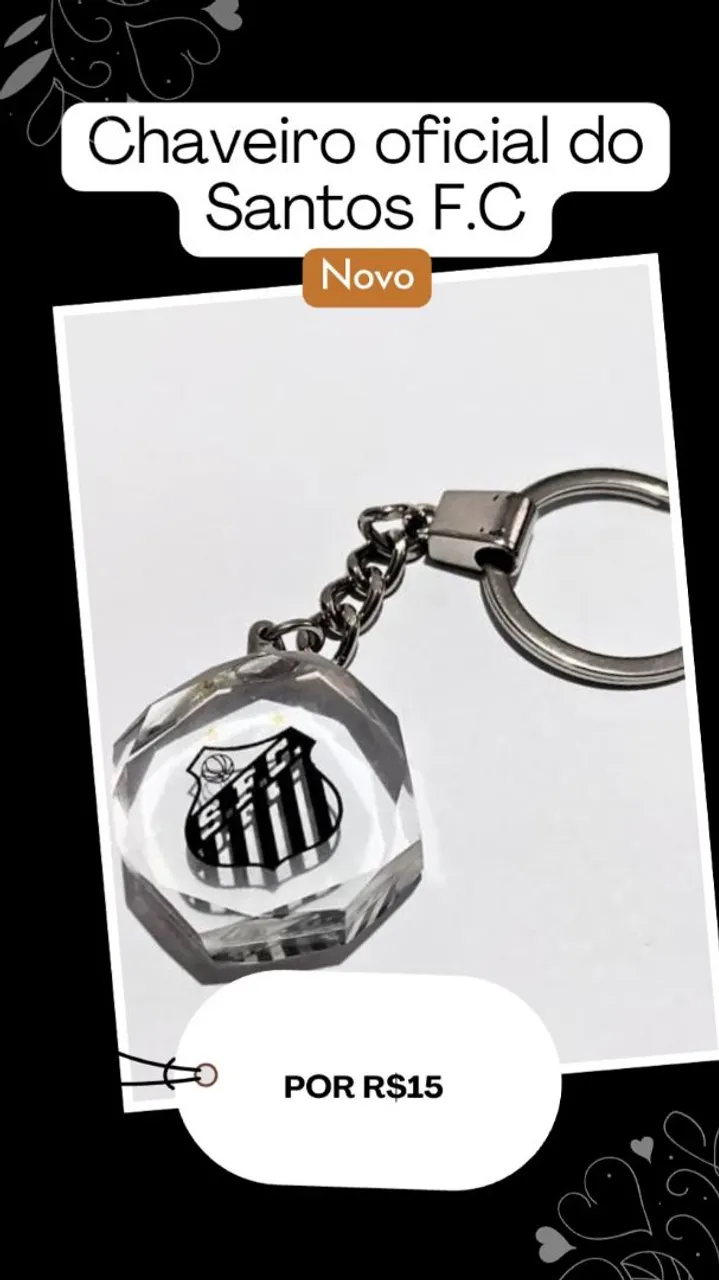 Chaveiro Oficial Santos FC