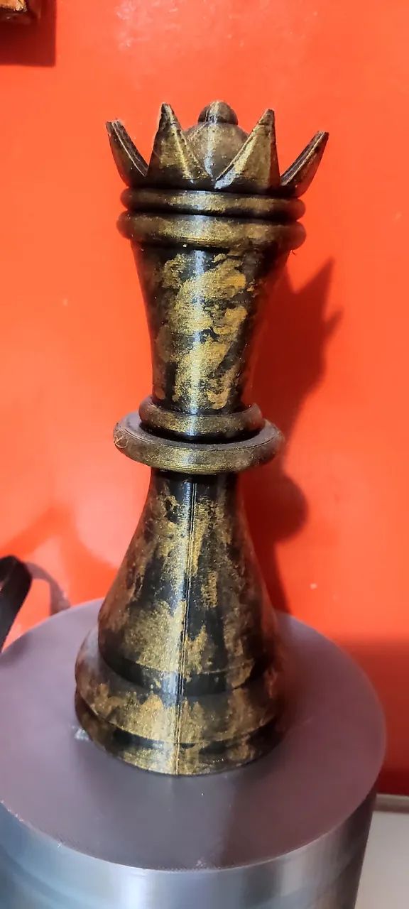 peça de xadrez rainha para decoração com 17cm - Foto 2