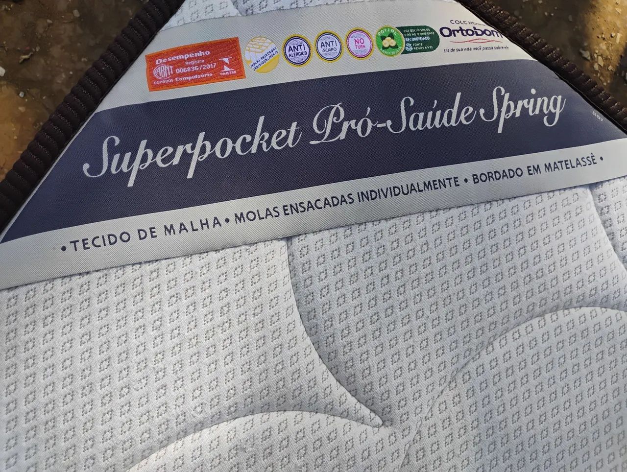 Cama Box casal com colchão da Ortobom  - Foto 3