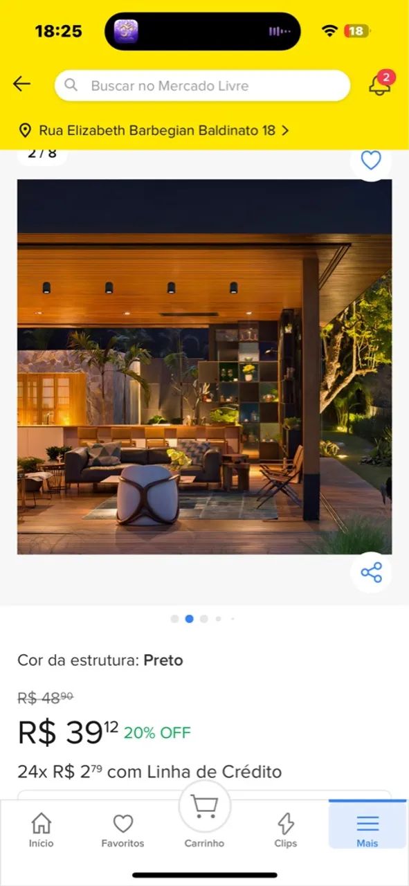 Spot de Sobrepor Cilindrico LED Preto - Foto 5