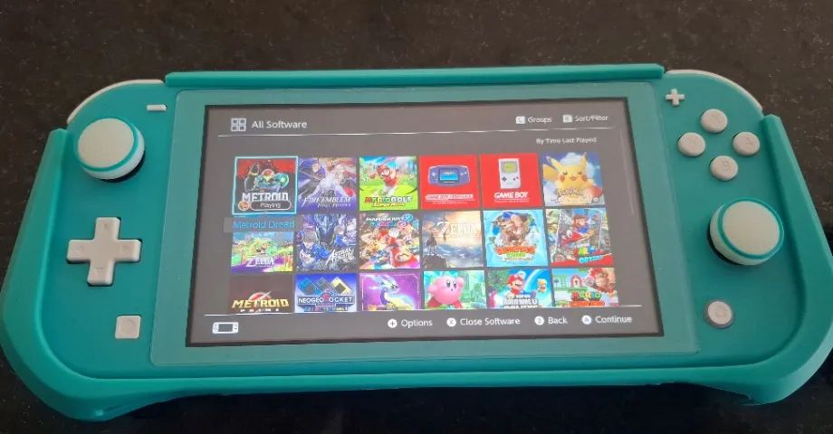 Nintendo Switch Lite DESBLOQUEADO - Turquesa | 256GB | Jogos Inclusos
