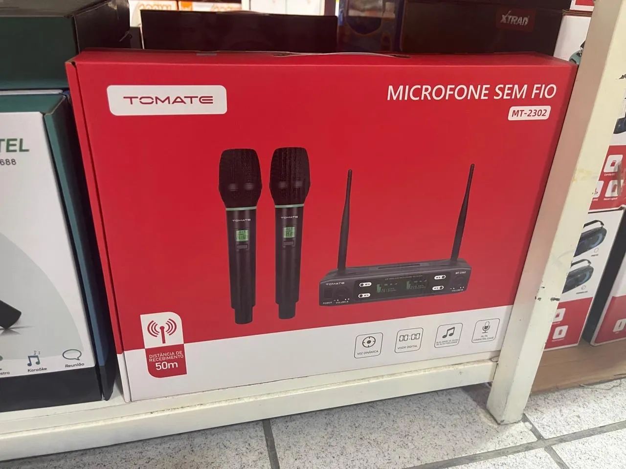 Microfone Sem Fio Tomate MT-2302 - Foto 5