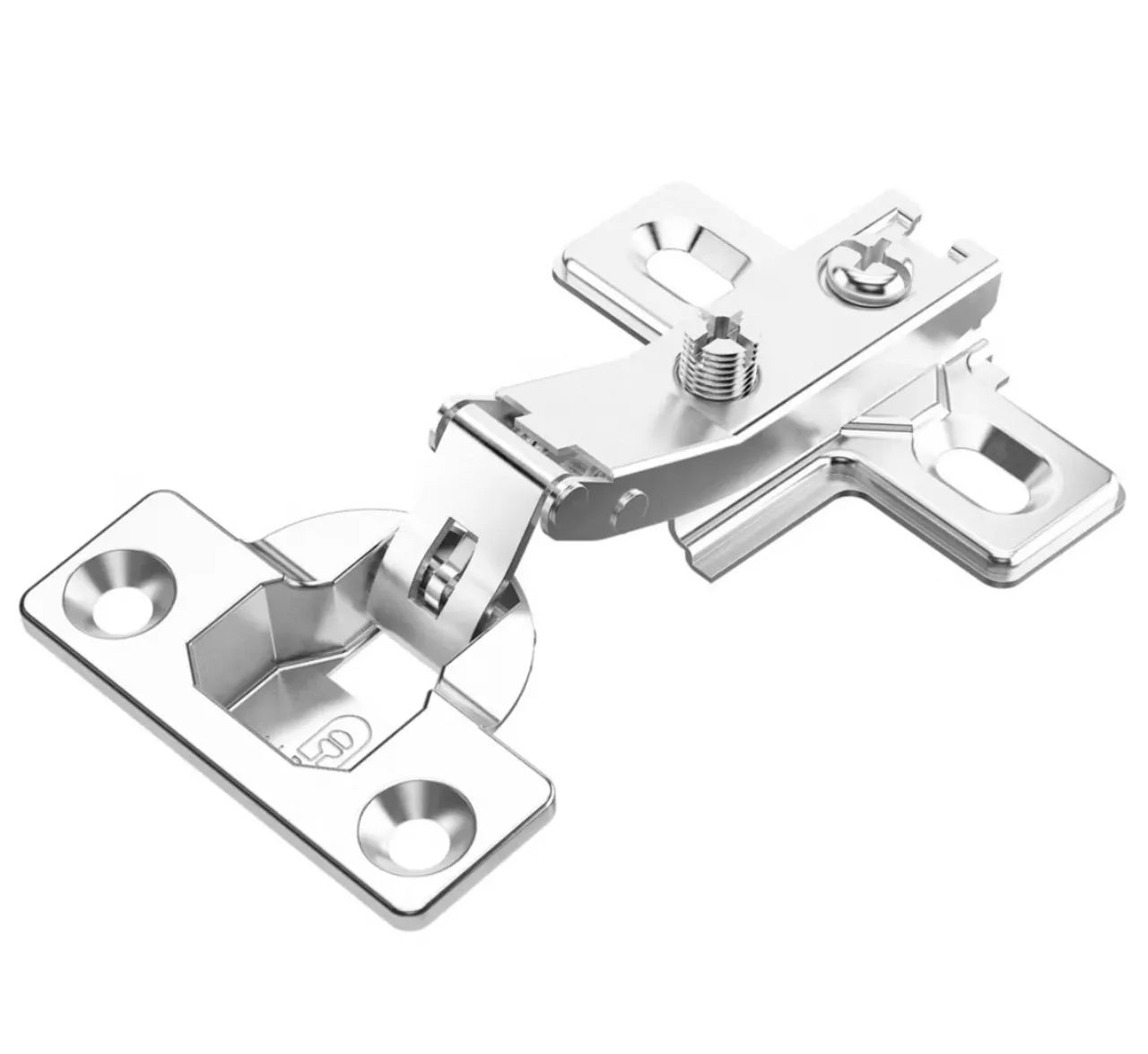 Par 02 Dobradiças 26mm Curva Móveis Armário Cozinha Guarda Roupa