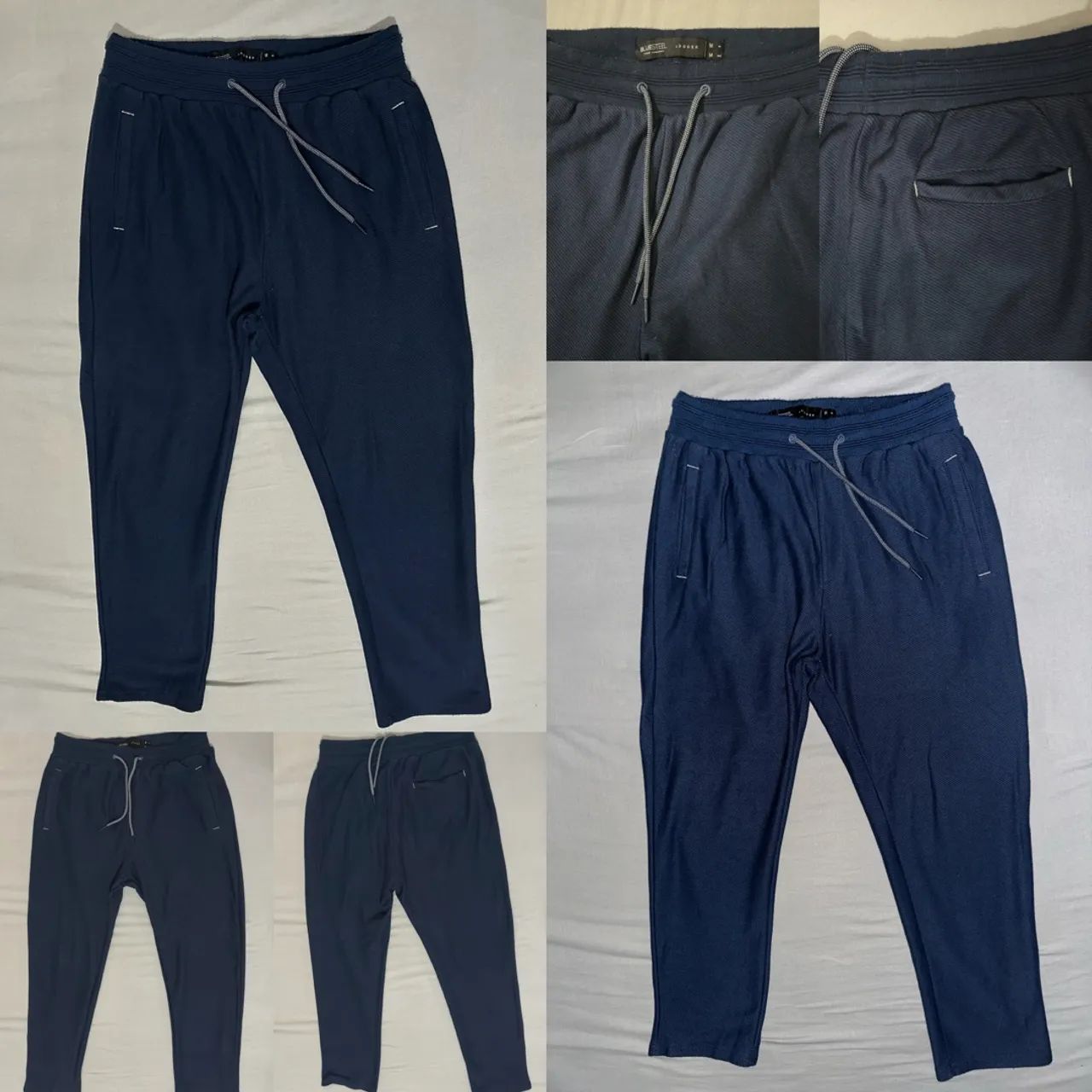 Calça de Moletom Masculina Azul 