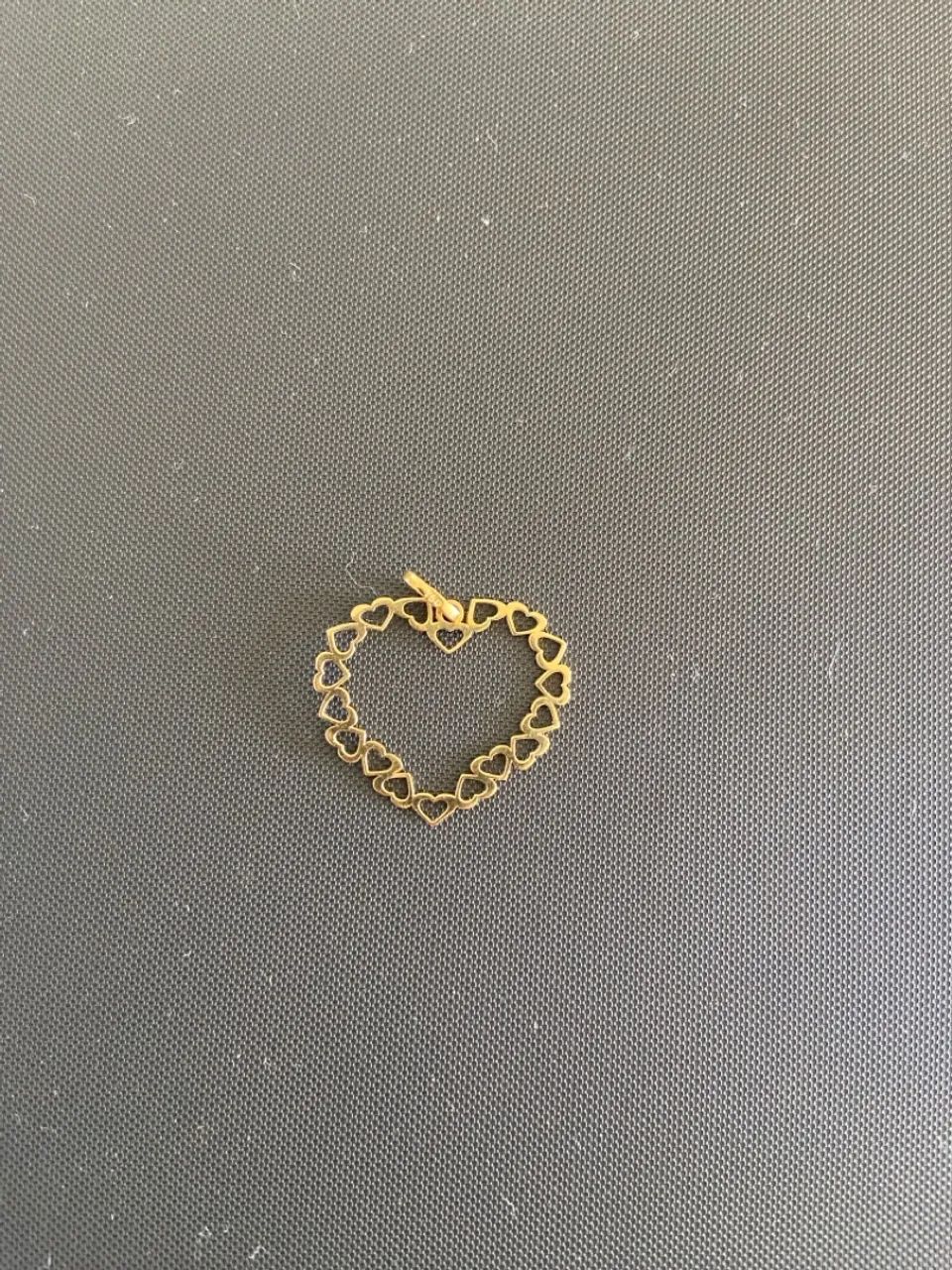 Pingente de coração em ouro 18k
