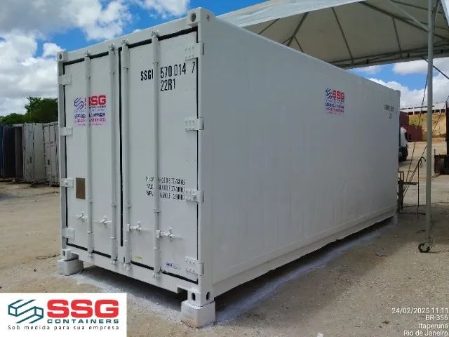 Locação Mensal de Container Frigorífico 20 PÉS tipo Câmara Fria 